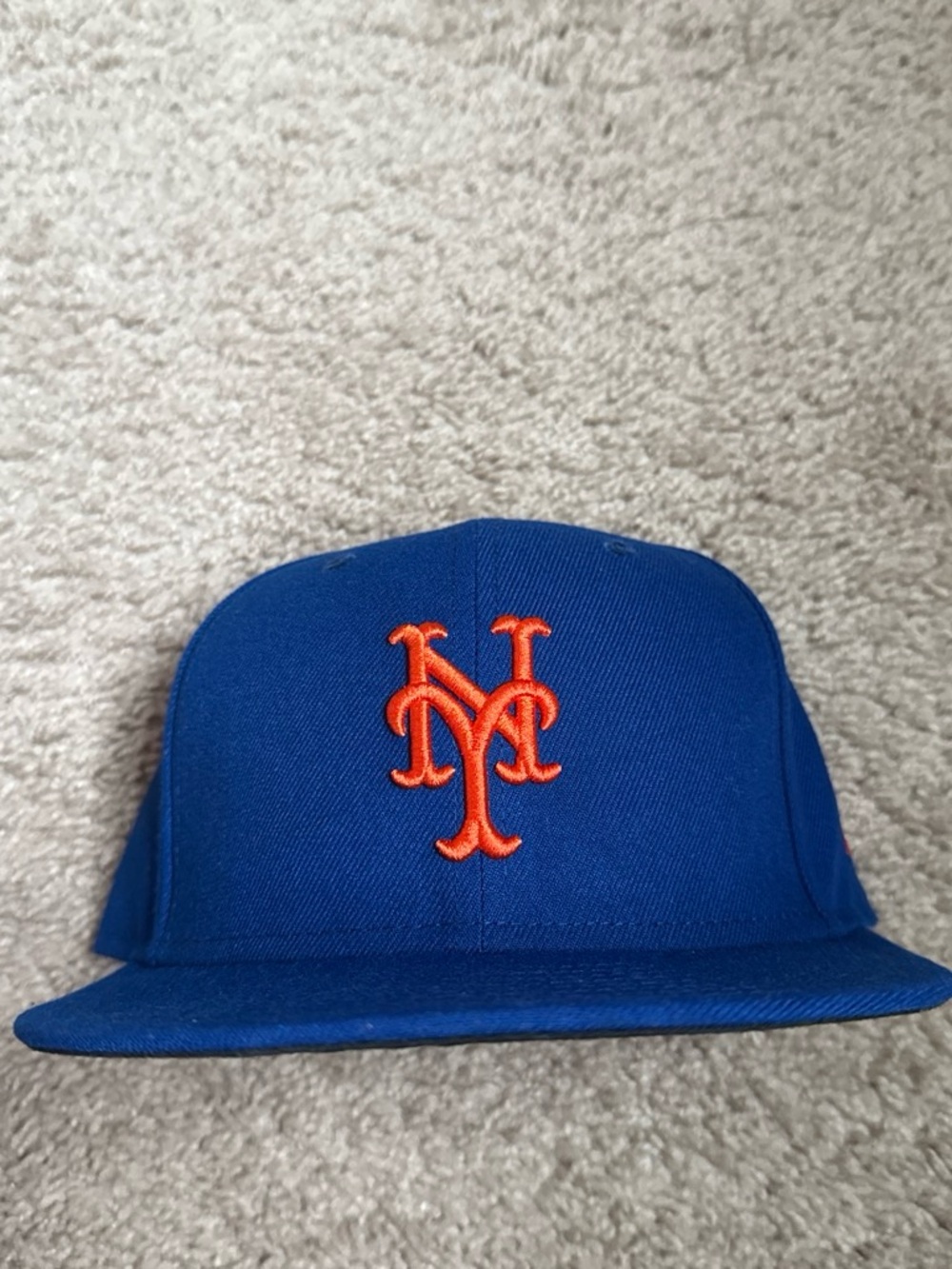 New Era Blue and Orange NY Mets Fitted Hat